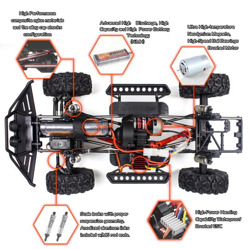  Cheerwing 1:10 Scale Rock Crawler 4WD Off-Road Remote